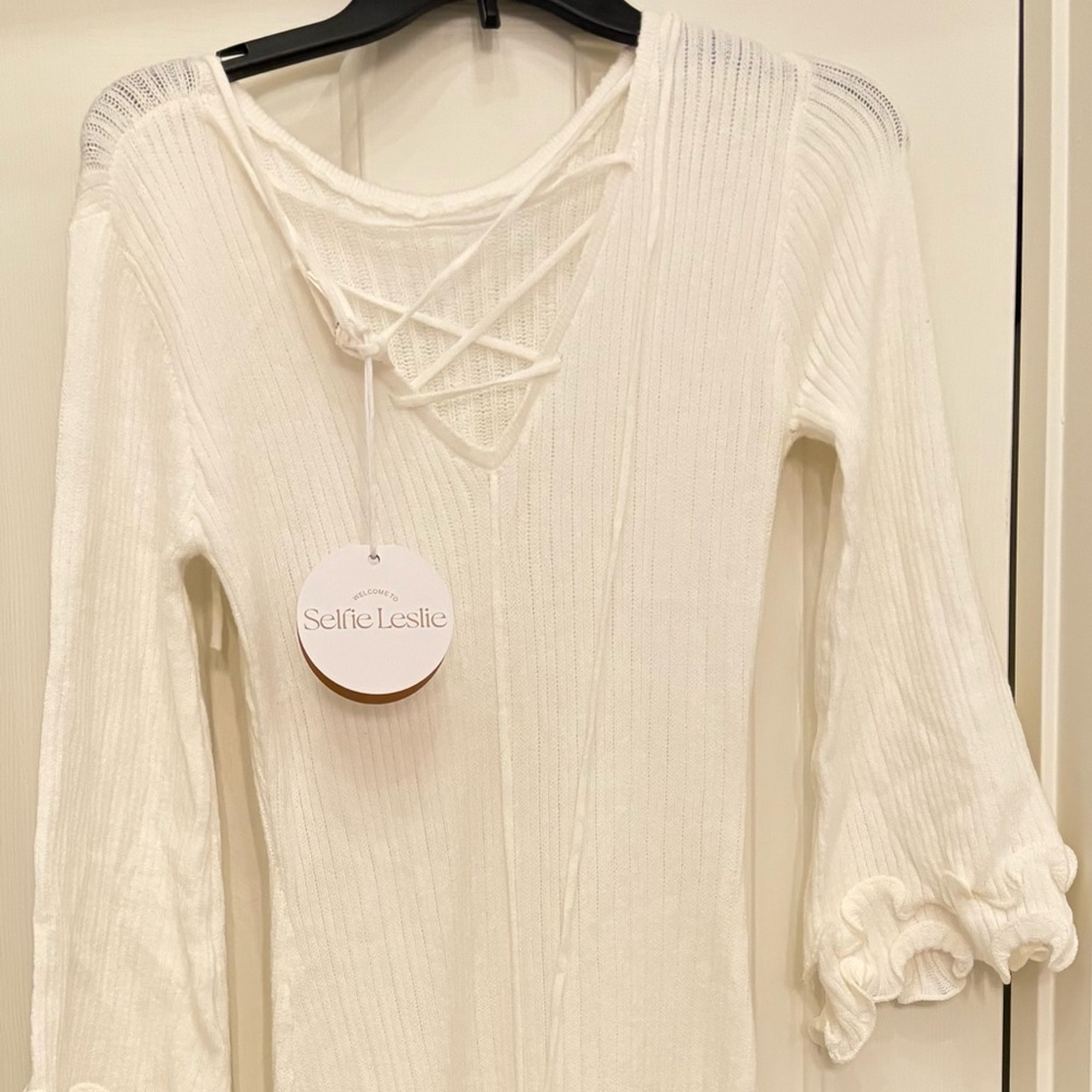 Selfie Leslie white Knit Dress